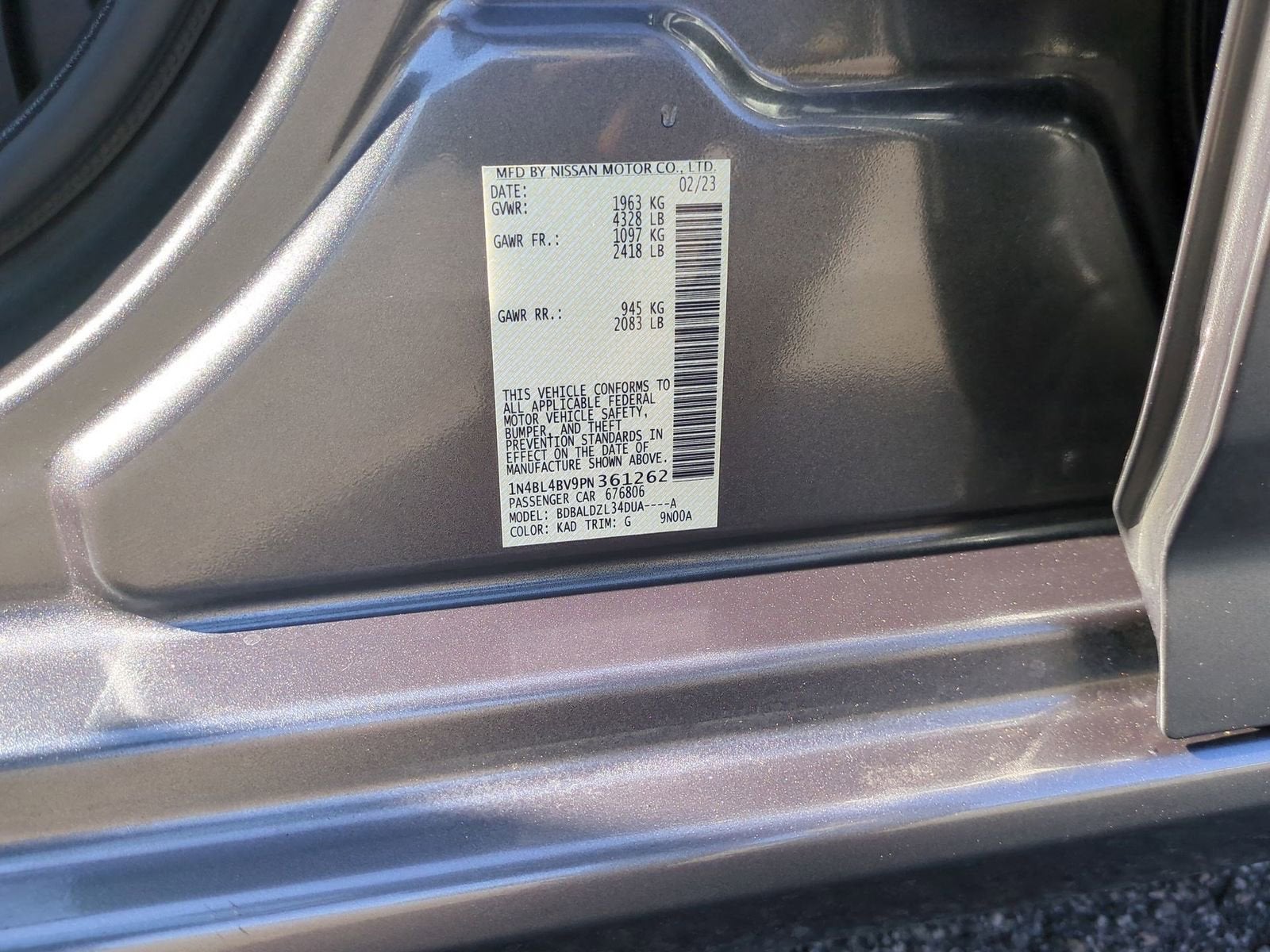 2023 Nissan Altima S FWD