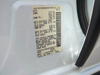 2022 Nissan Frontier Crew Cab SV 4x2